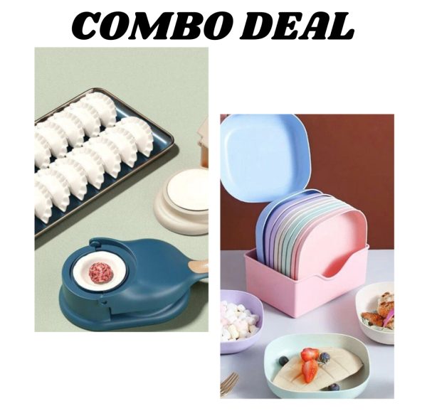 Pack of 2 | Multi-Function Bone Plate & Dumpling Maker Set